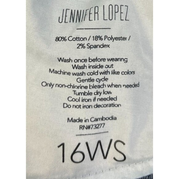 Jennier Lopez Bootcut Jeans Women's Size 16WS Stretch Blue Denim Mid Rise - Picture 7 of 11